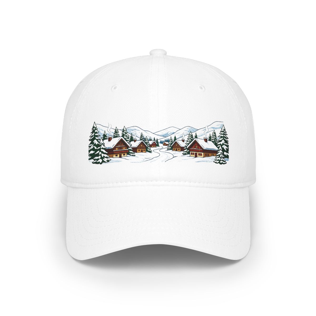 Alpine Chalet In Winter Snow - Cap