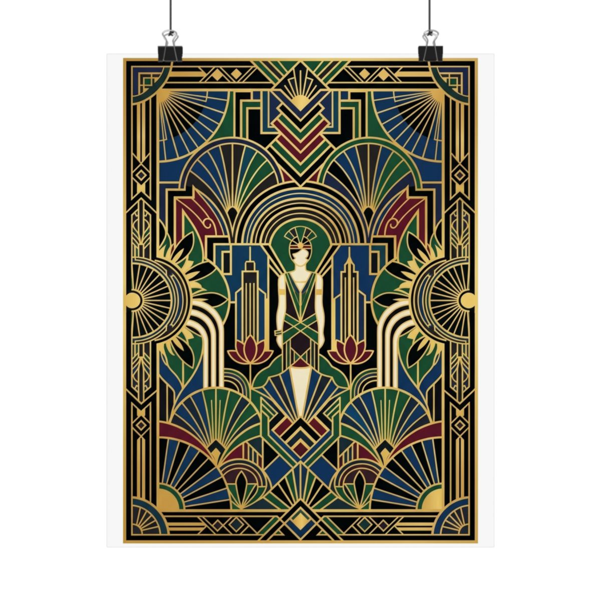 Art Deco Golden Geometry 1920S - Poster
