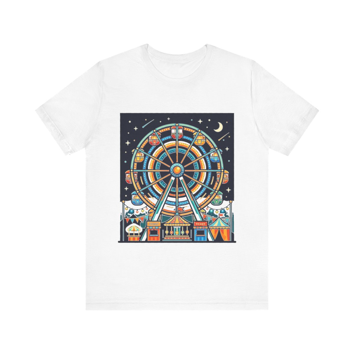 Carnival Ferris Wheel Night Lights - Tshirt