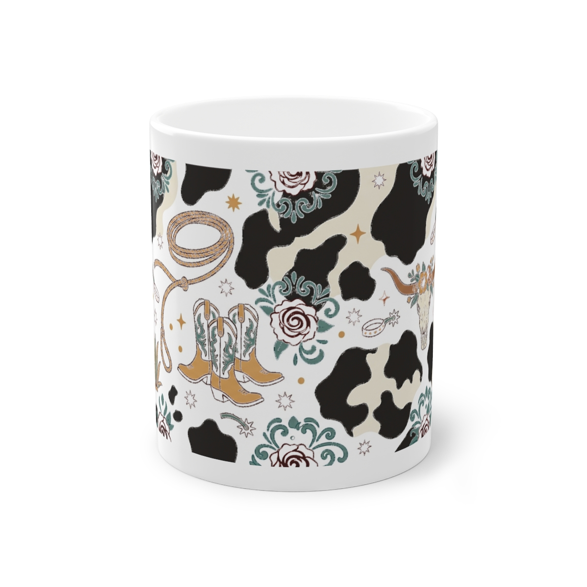 Cow Print Western Style - Mug