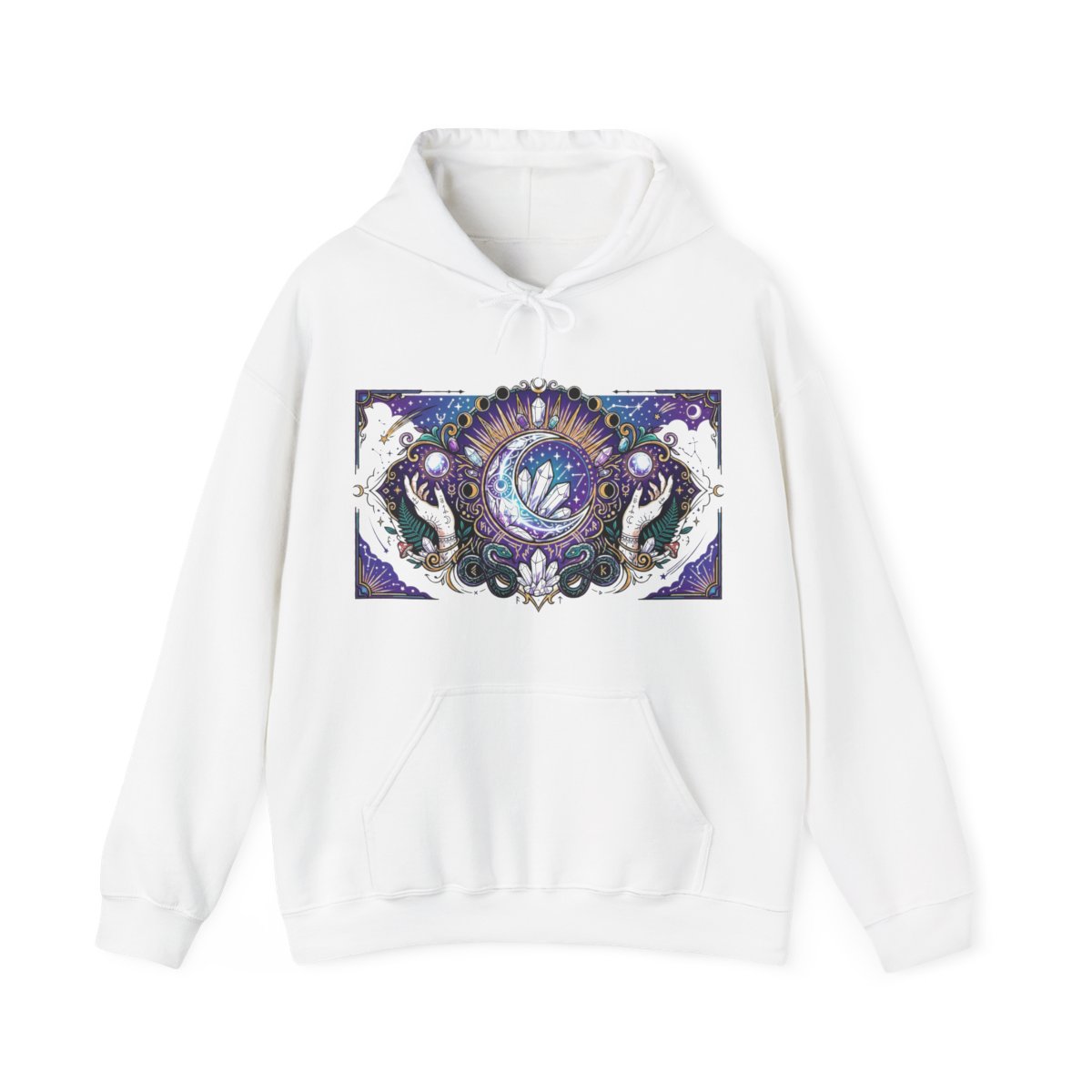 Crystal Moon Witchy Aesthetic - Hoodie