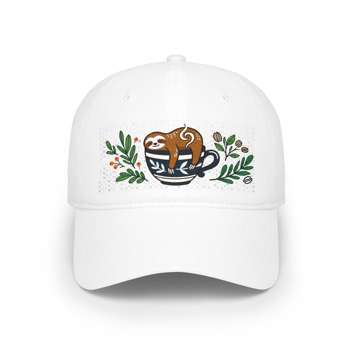Cute Sloth Hanging On Coffee Cup - Cap