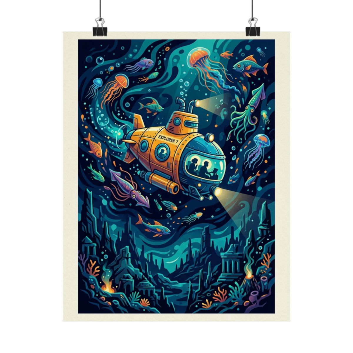 Deep Sea Submarine Adventure - Poster