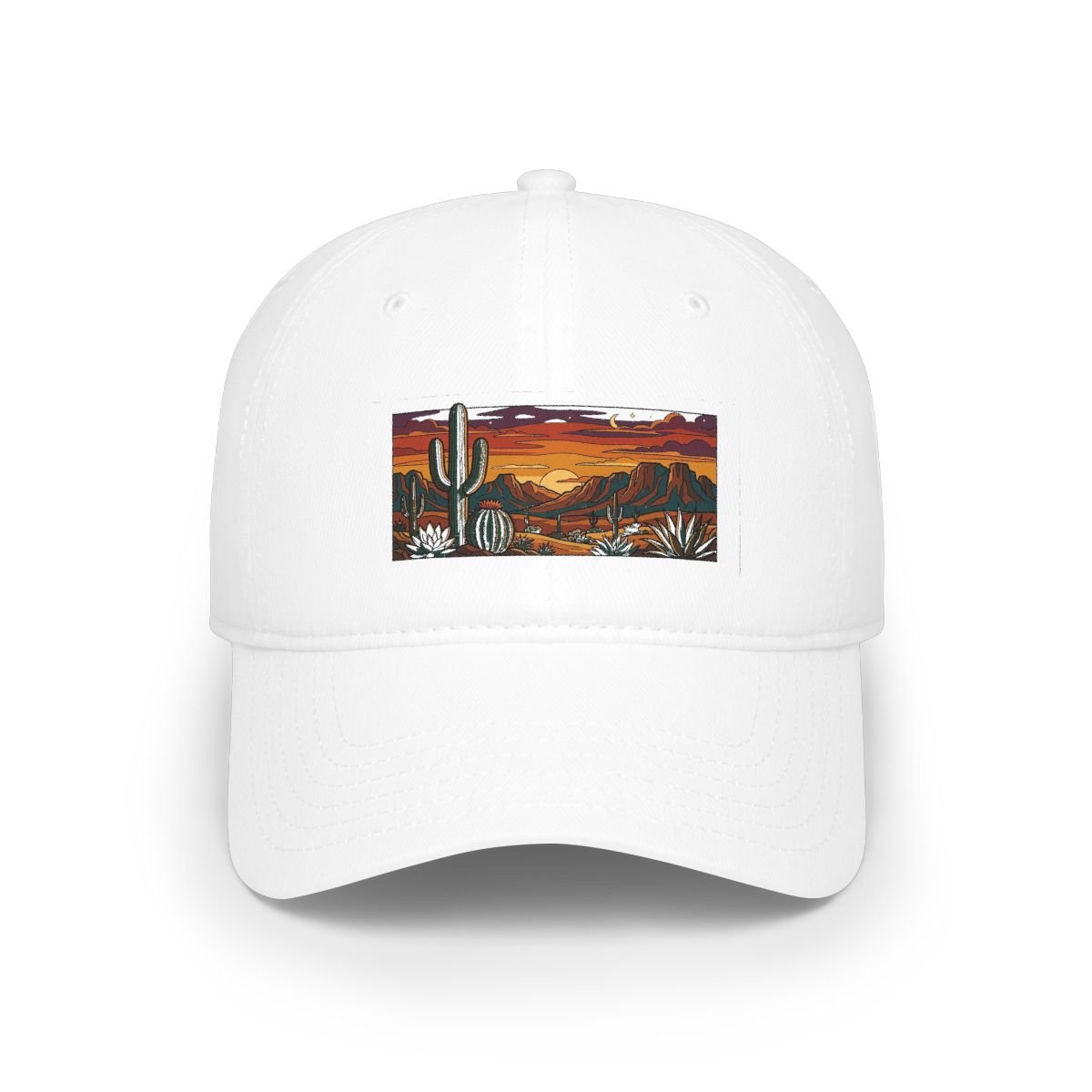 Desert Cactus Under Southwest Sunset - Cap