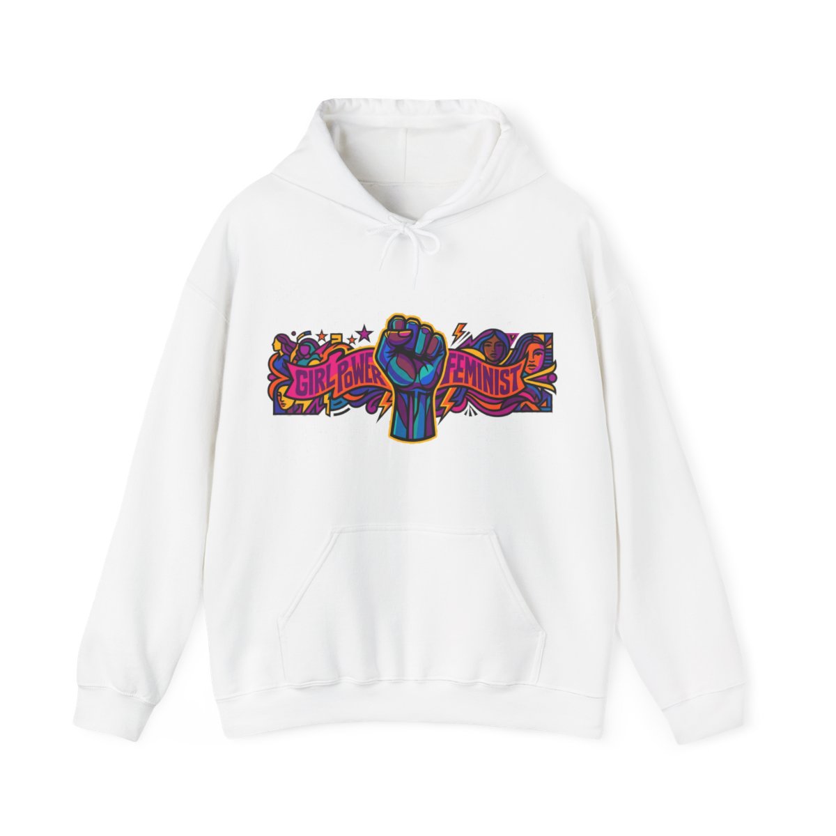 Feminist Girl Power Fist - Hoodie
