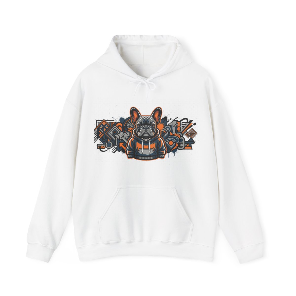 French Bulldog Wearing Hoodie - Hoodie