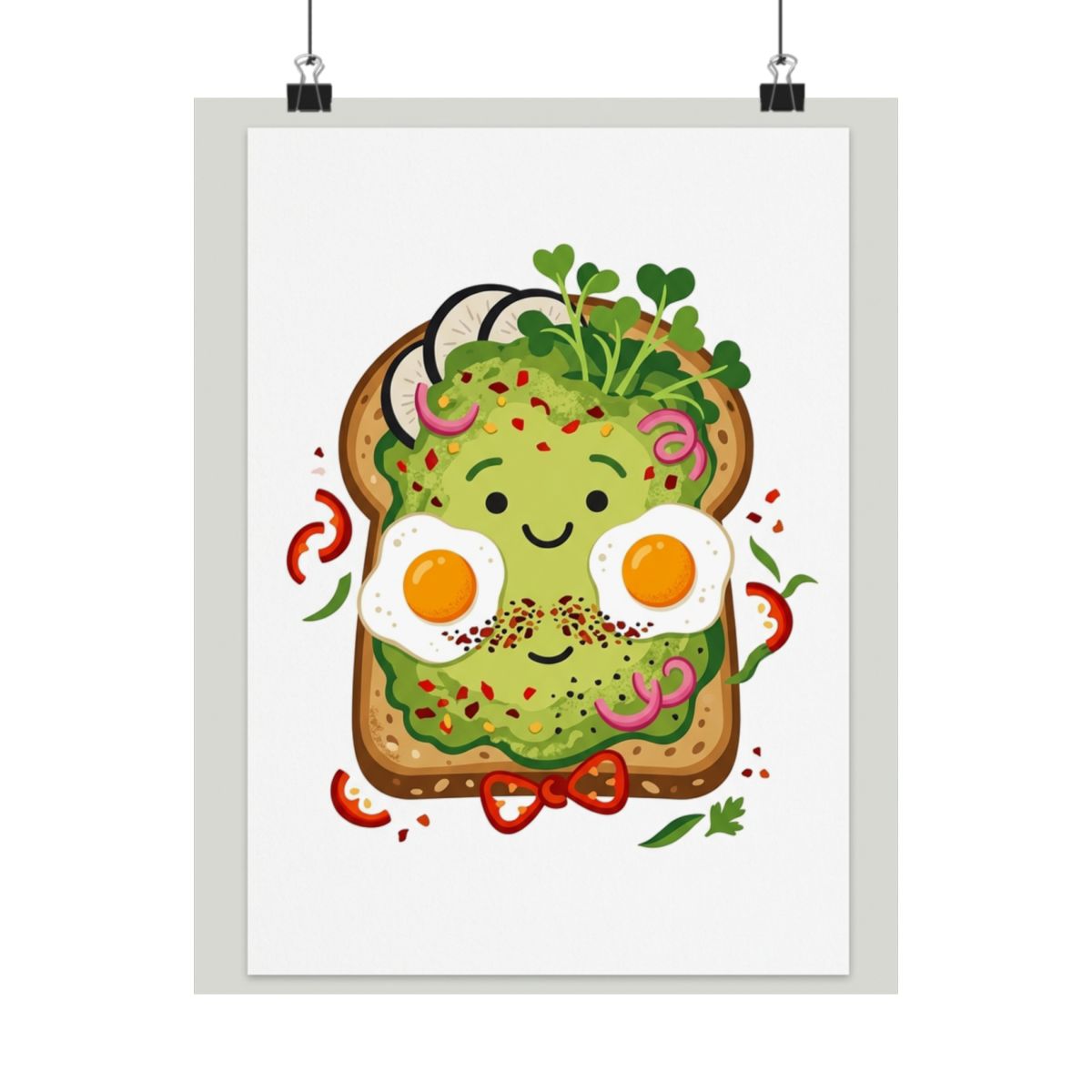 Funny Avocado Toast Breakfast - Poster