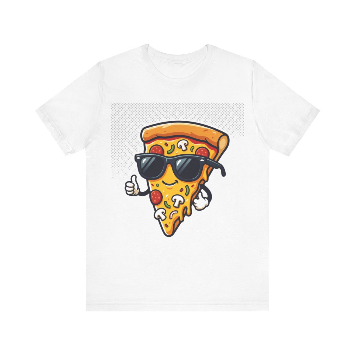 Funny Pizza Slice Wearing Sunglasses - Tshirt