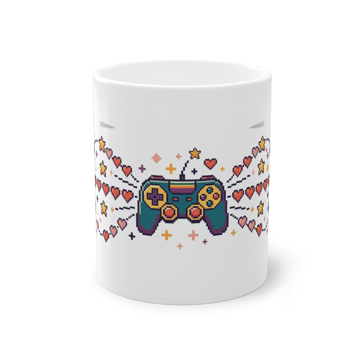 Gamer Controller Pixel Hearts - Mug