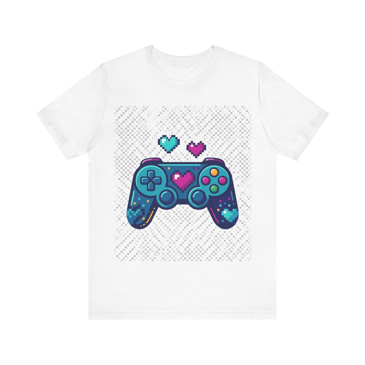 Gamer Controller Pixel Hearts - Tshirt