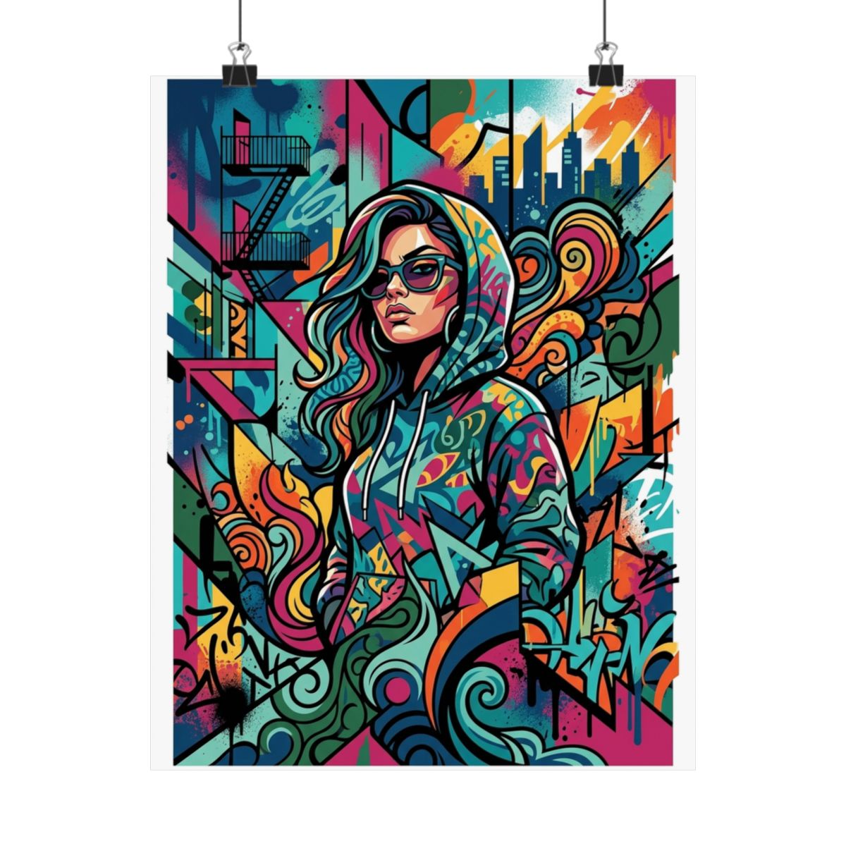 Graffiti Urban Street Art Mural - Poster