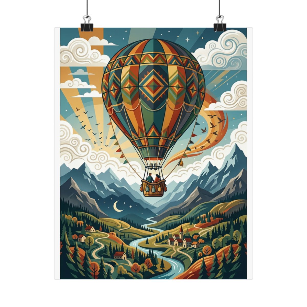 Hot Air Balloon Wanderlust - Poster