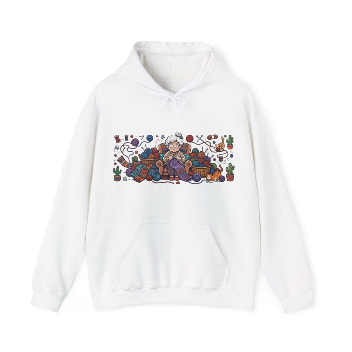 Knitting Yarn Grandma Life - Hoodie