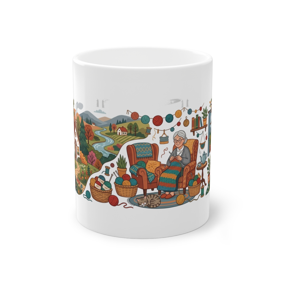 Knitting Yarn Grandma Life - Mug