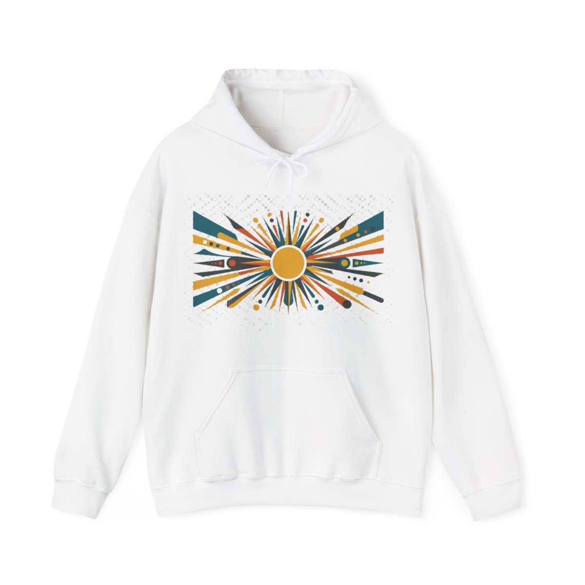 Mid-Century Modern Sunburst Pattern - Hoodie