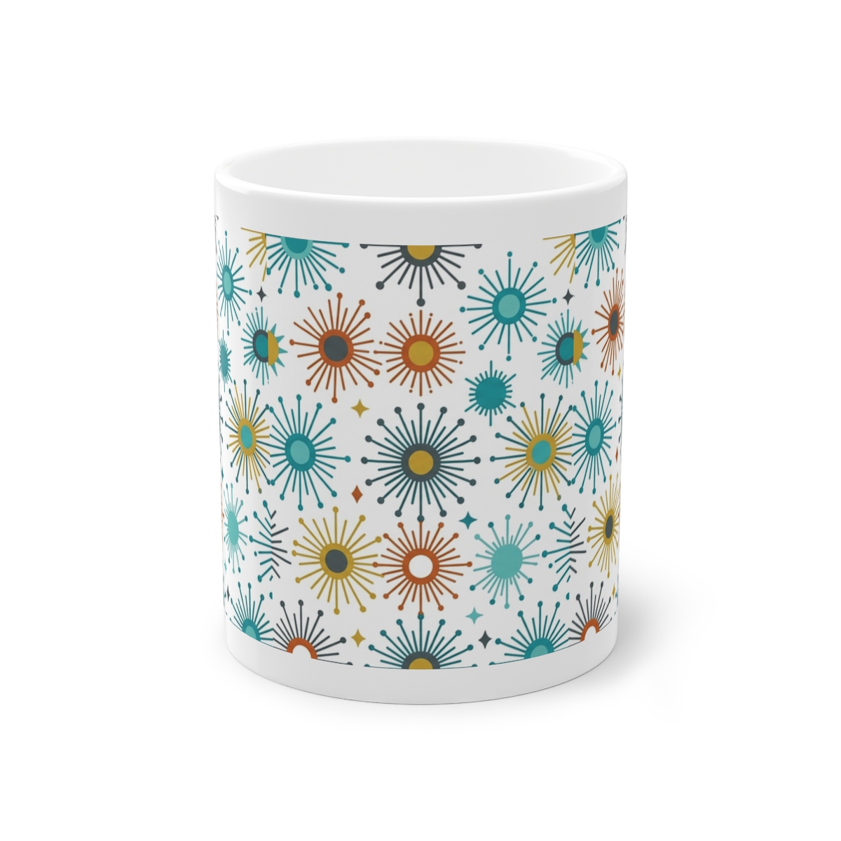 Mid-Century Modern Sunburst Pattern - Mug