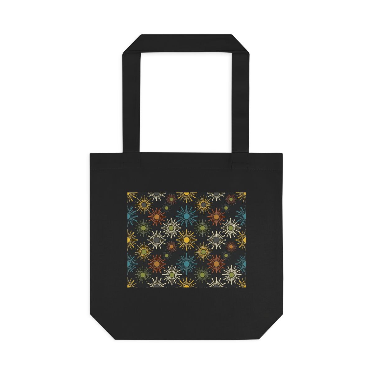 Mid-Century Modern Sunburst Pattern - Tote Bag
