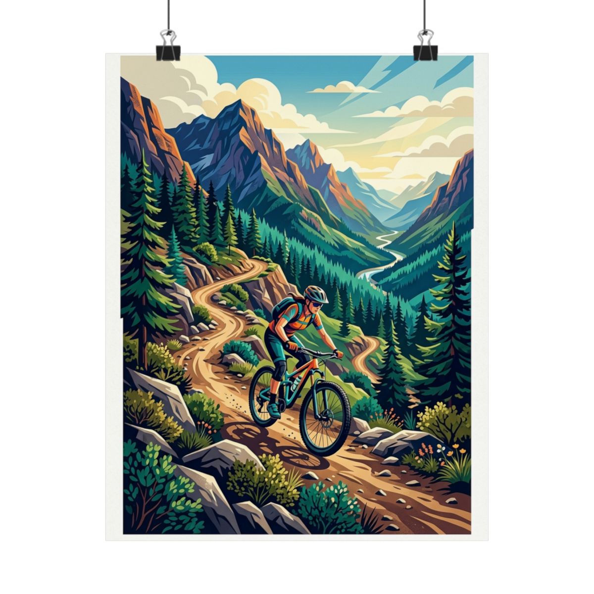 Mountain Bike Trail Adventure - Poster