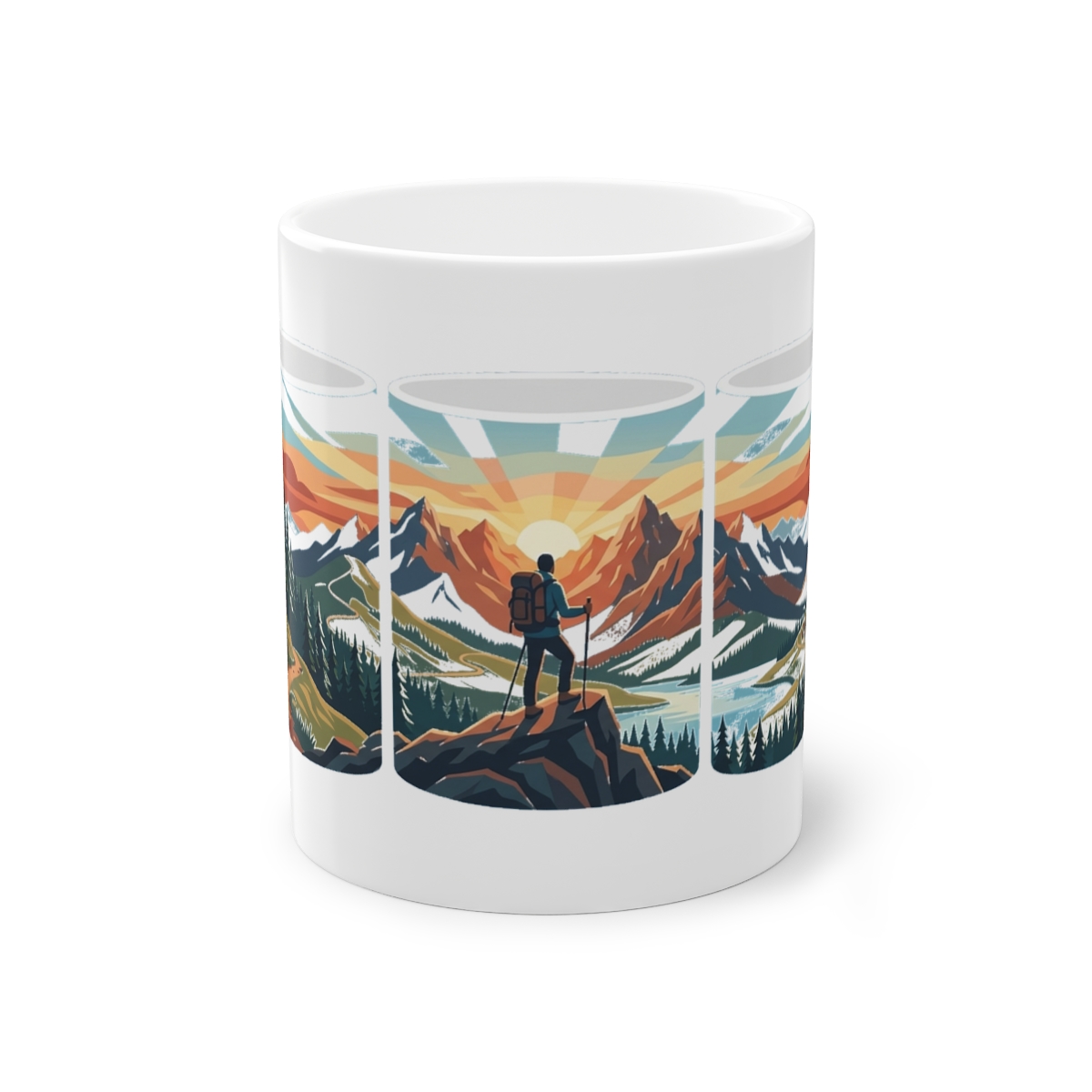 Mountain Sunrise Hiker - Mug