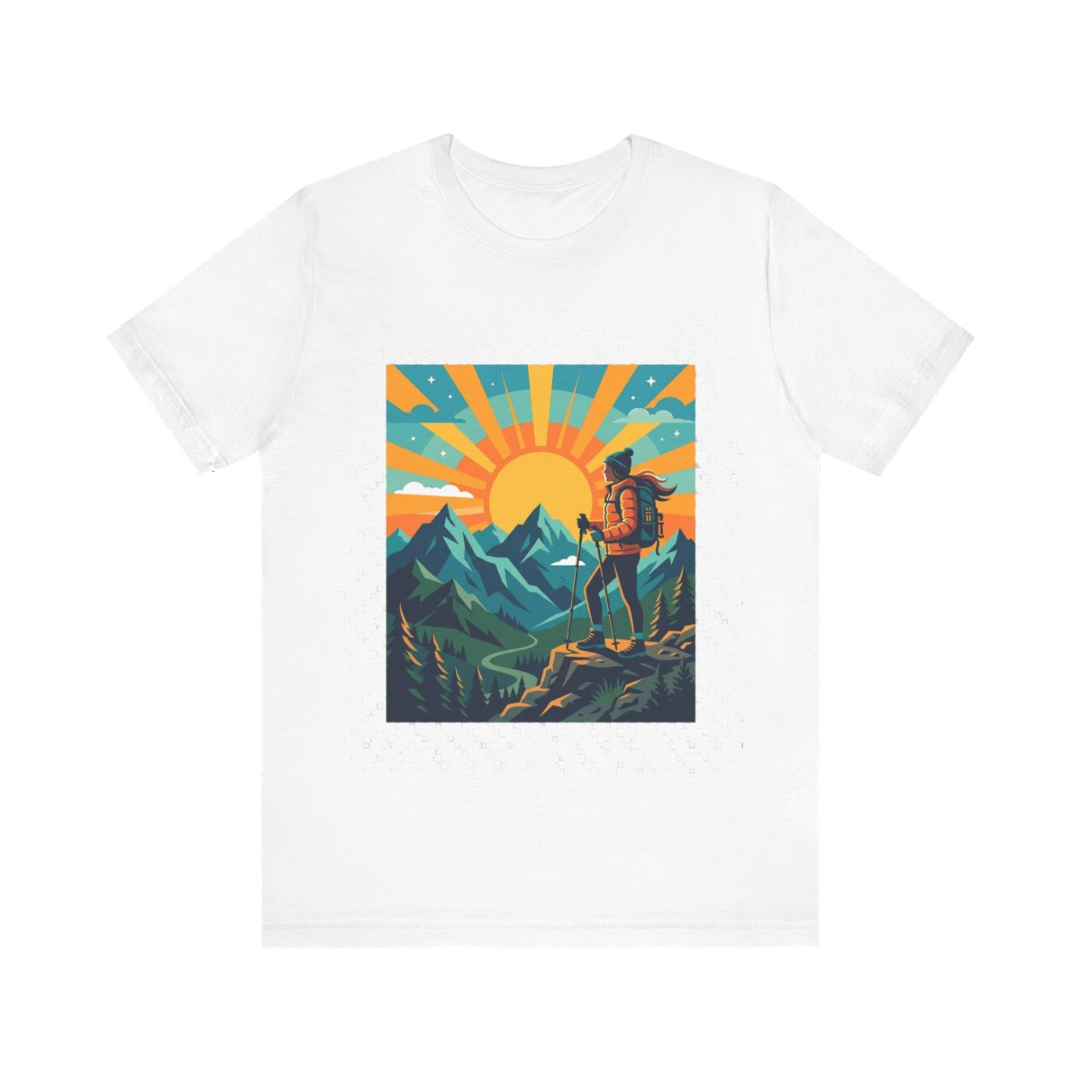 Mountain Sunrise Hiker - Tshirt