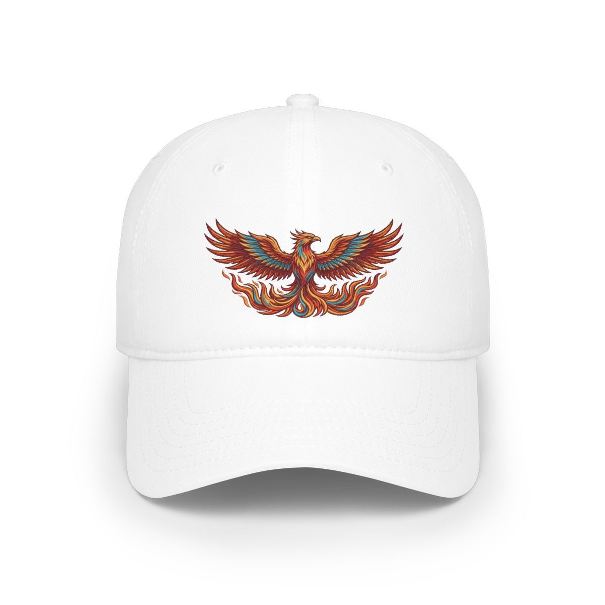 Mystical Phoenix Rising From Flames - Cap