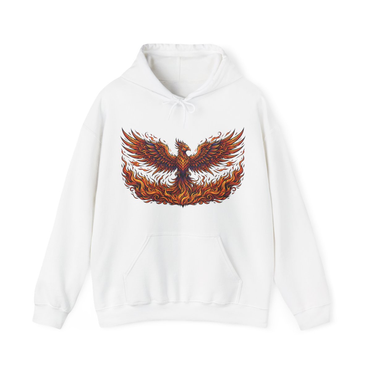 Mystical Phoenix Rising From Flames - Hoodie