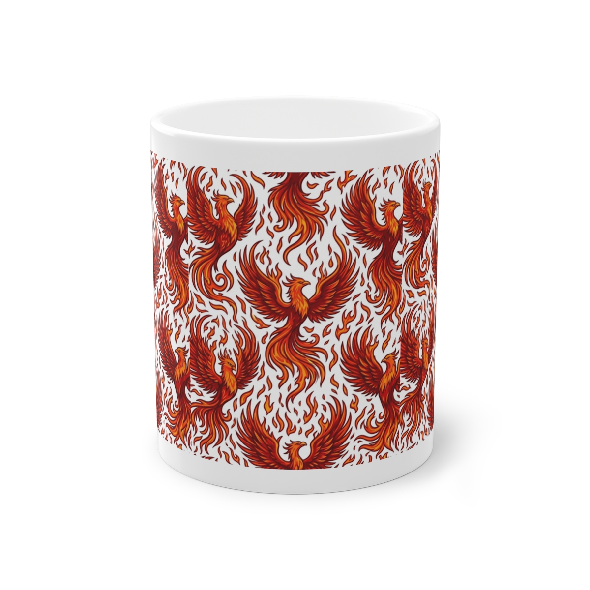 Mystical Phoenix Rising From Flames - Mug