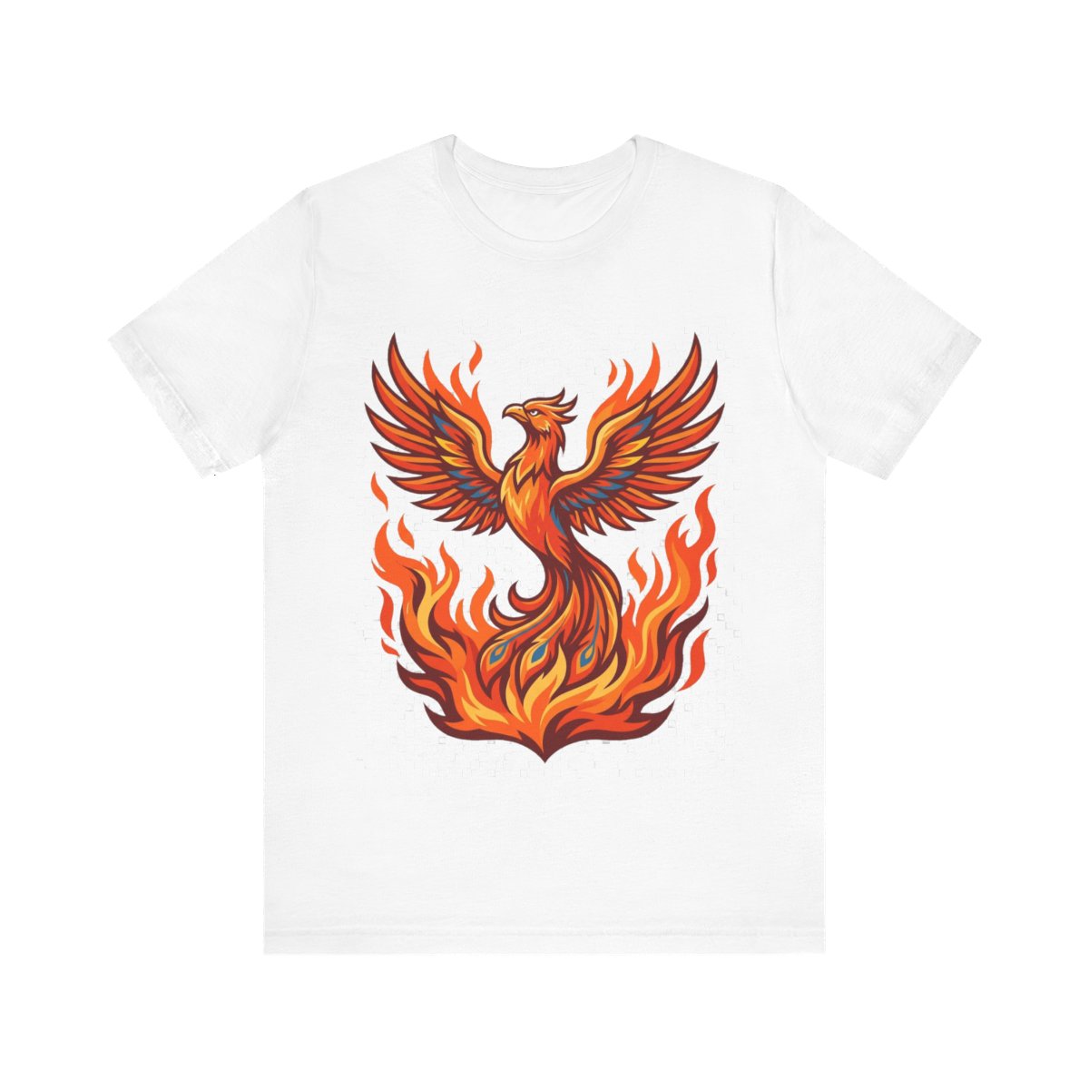 Mystical Phoenix Rising From Flames - Tshirt