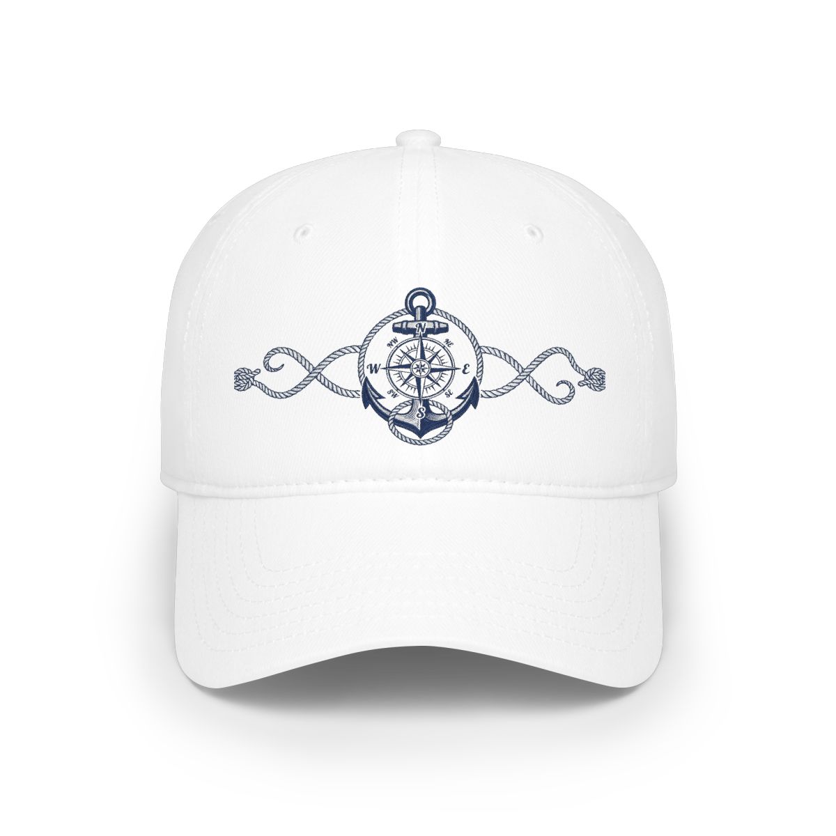 Nautical Anchor And Compass - Cap