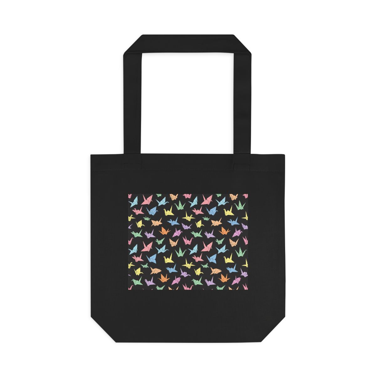 Origami Paper Crane Flock In Pastel - Tote Bag