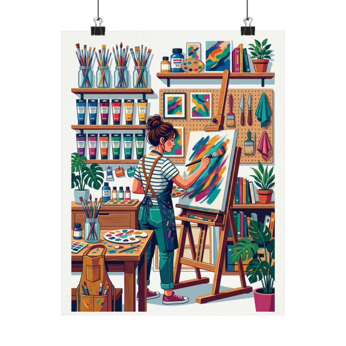 Paintbrush Artist Studio - Poster