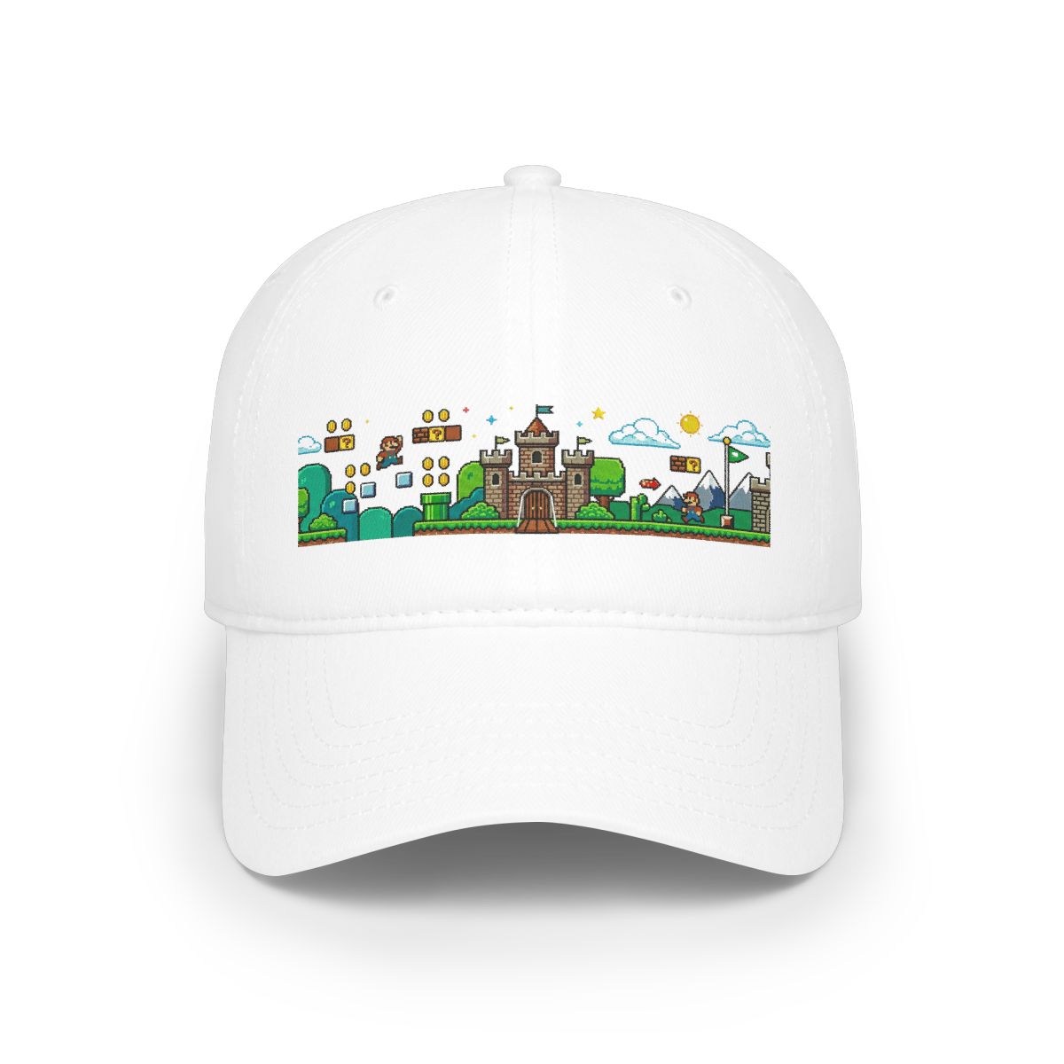 Pixel Art Retro Gaming Landscape - Cap