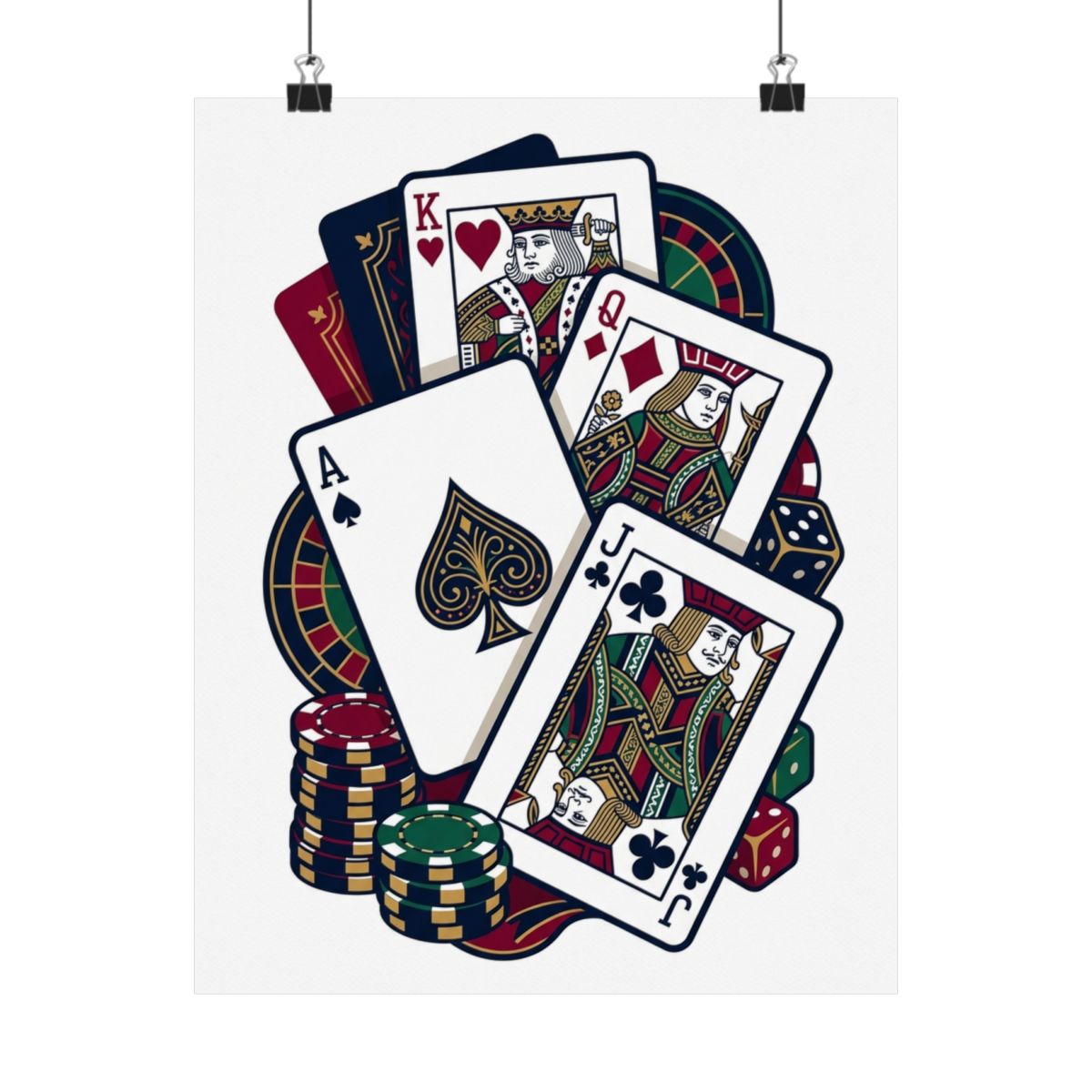 Poker Cards Casino Night - Poster