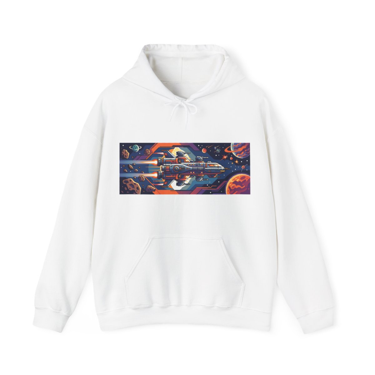 Retro Arcade Spaceship - Hoodie