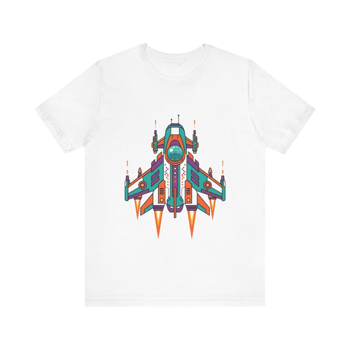 Retro Arcade Spaceship - Tshirt
