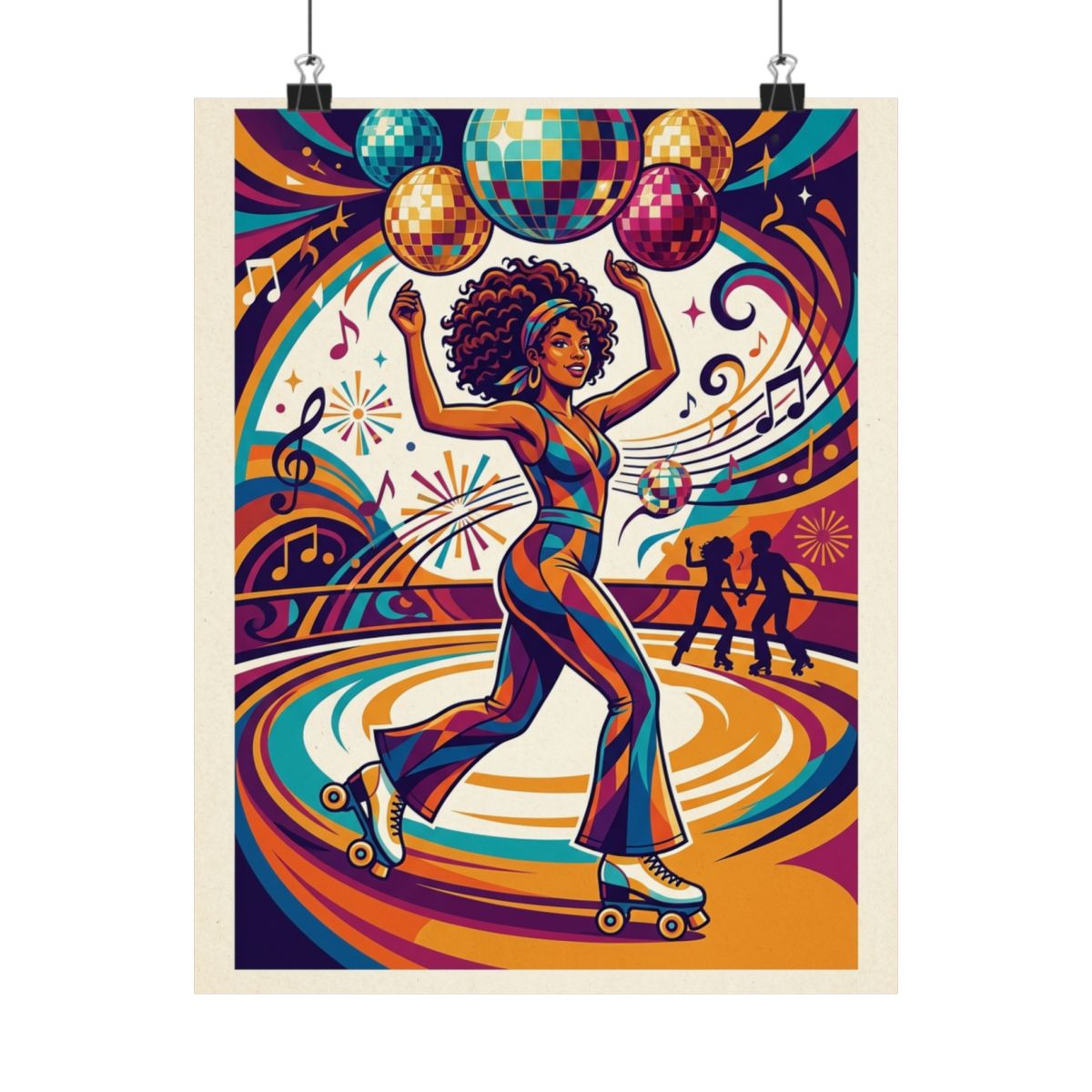Roller Disco Retro Funk Party - Poster