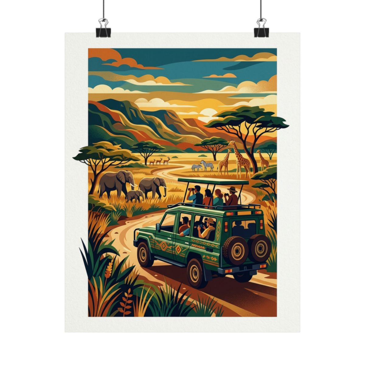 Safari Jeep African Adventure - Poster
