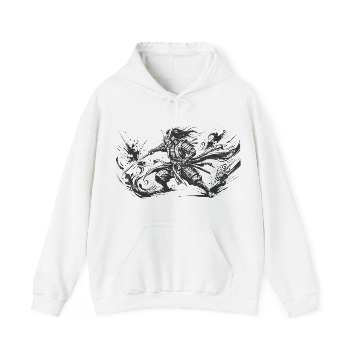 Samurai Warrior Ink Wash Painting - Hoodie