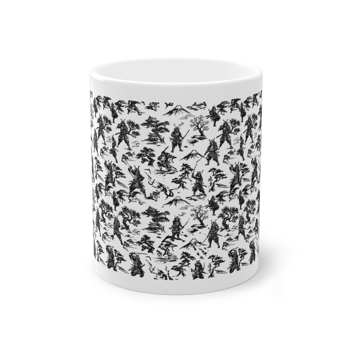 Samurai Warrior Ink Wash Painting - Mug