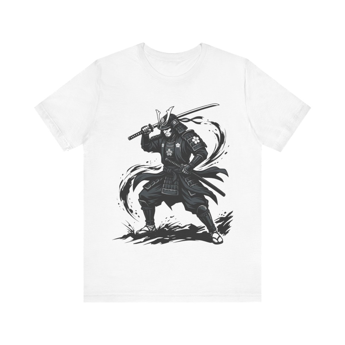 Samurai Warrior Ink Wash Painting - Tshirt