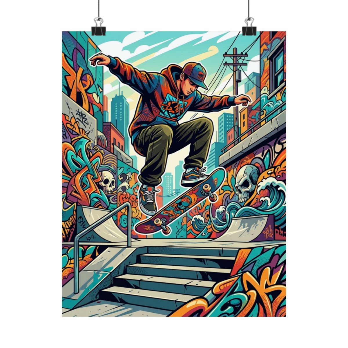 Skateboard Street Culture - Poster