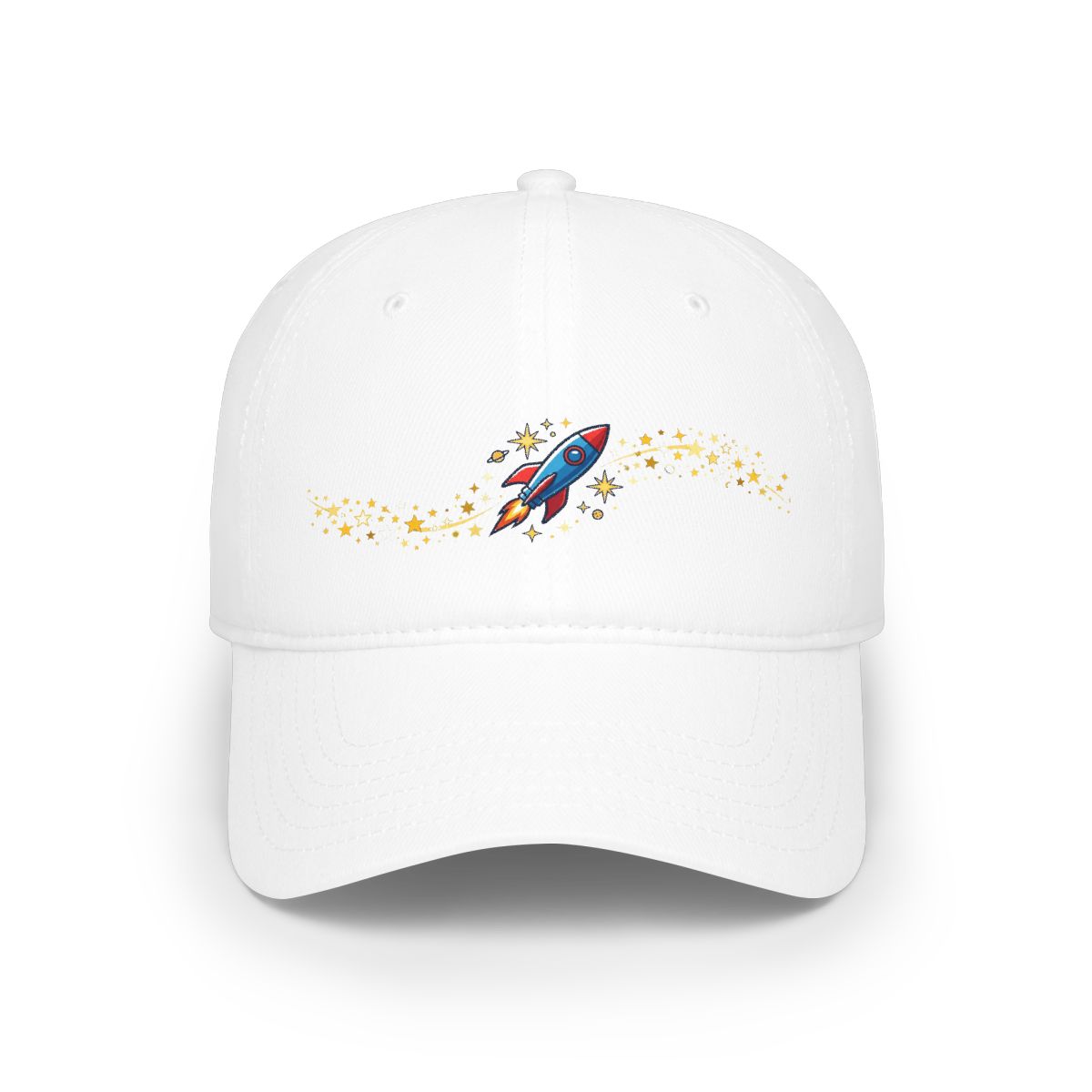 Space Rocket Launching Stars - Cap