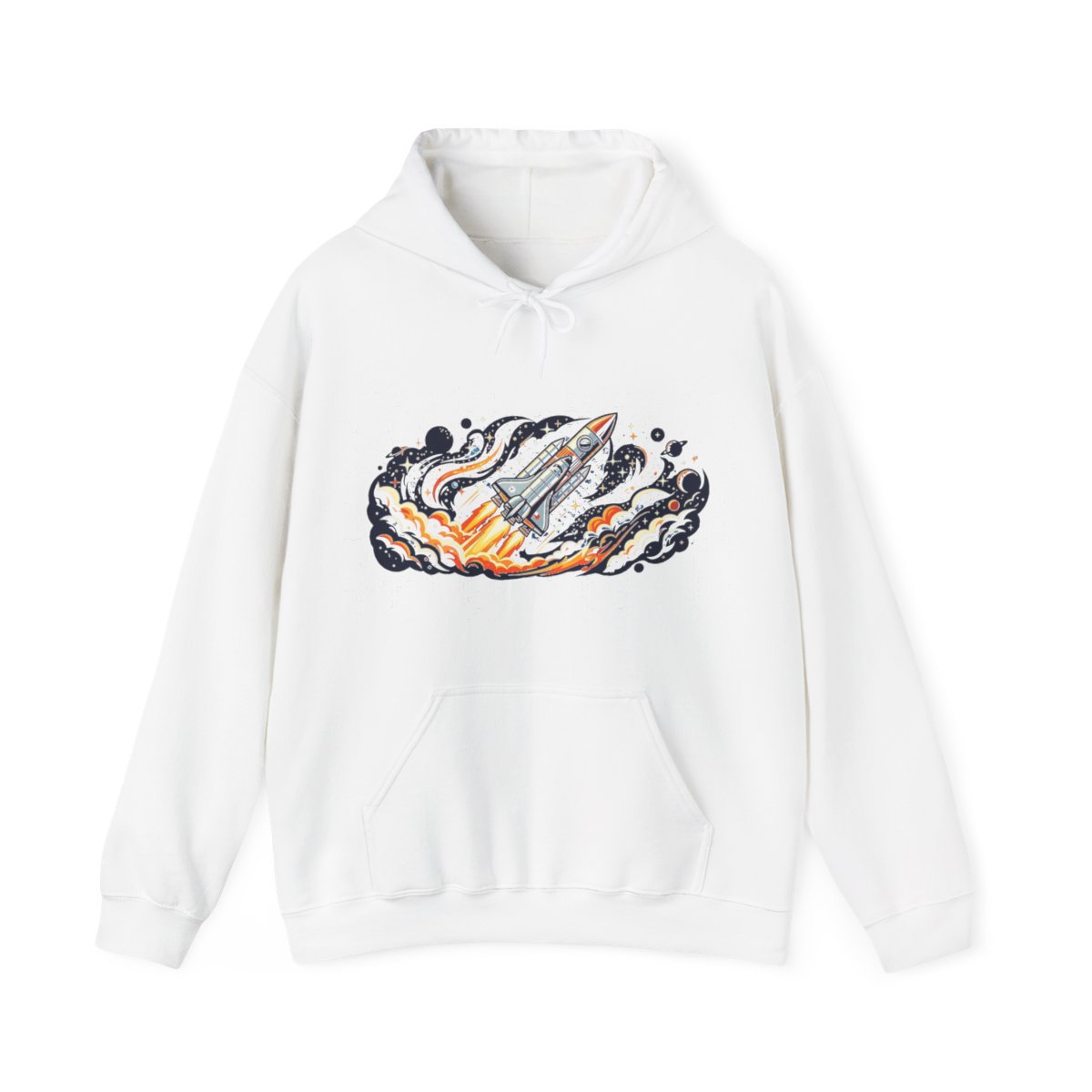 Space Rocket Launching Stars - Hoodie