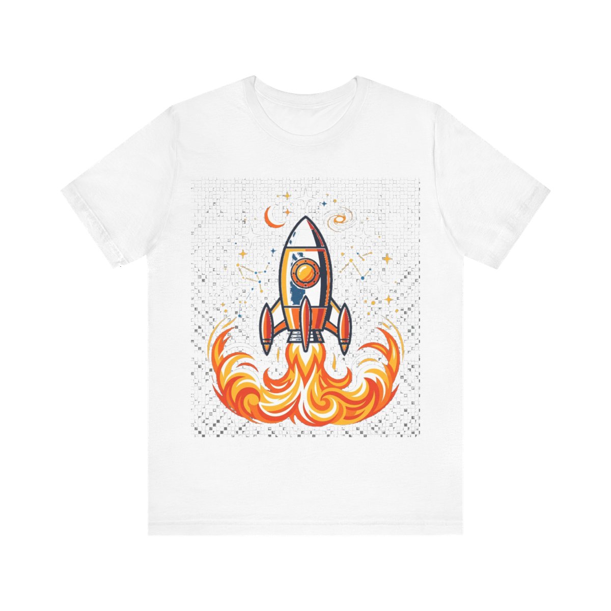 Space Rocket Launching Stars - Tshirt