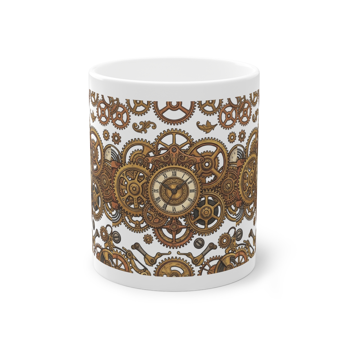 Steampunk Gears And Clockwork Brass - Mug