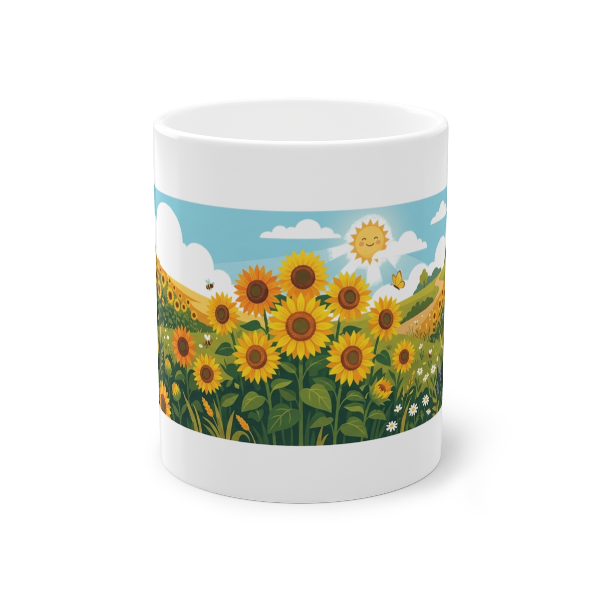 Sunflower Field Happiness - Mug
