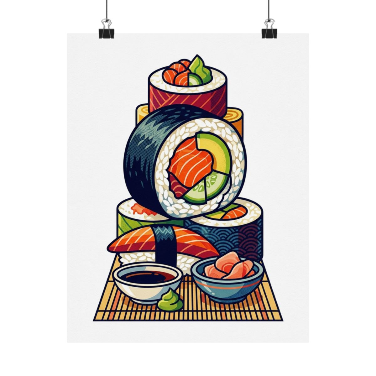 Sushi Roll Japanese Food - Poster