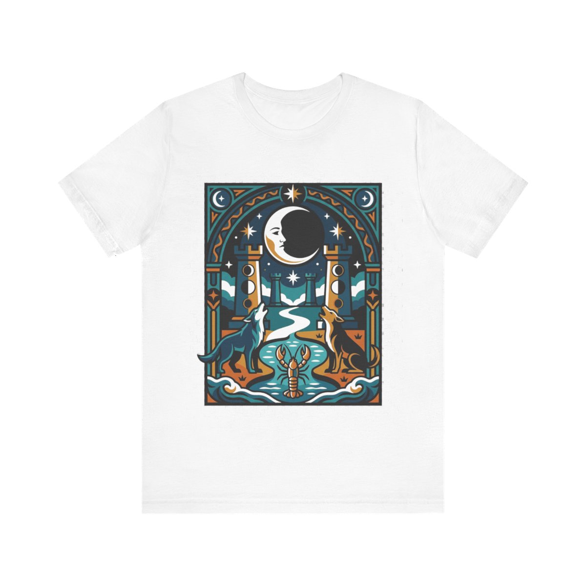 Tarot Card The Moon Mystical - Tshirt