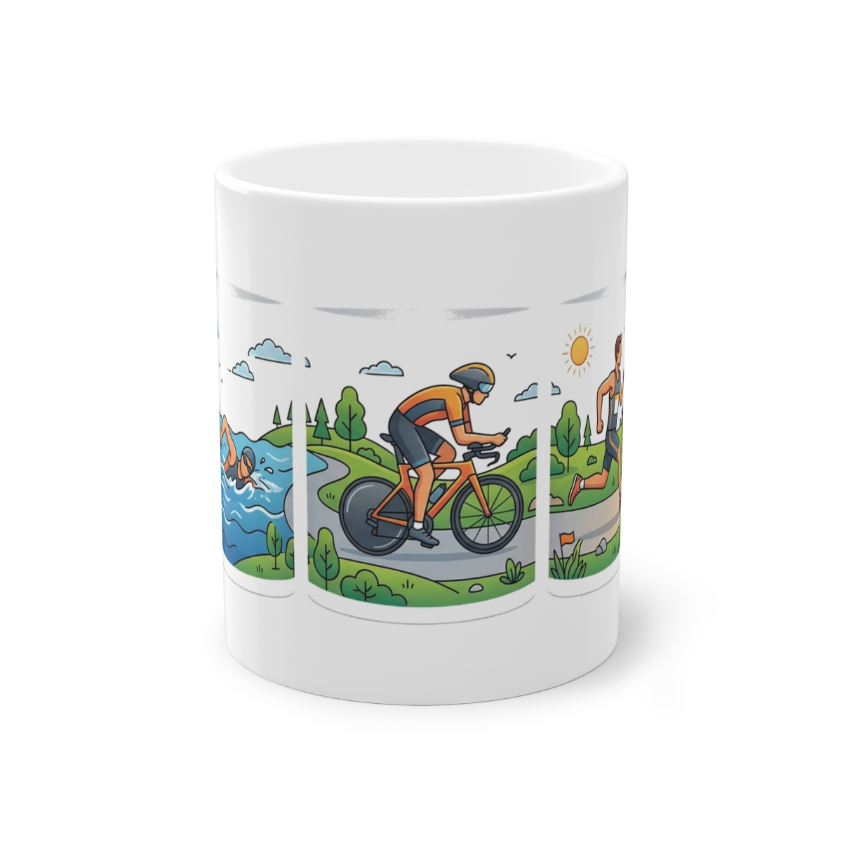Triathlon Swim Bike Run - Mug