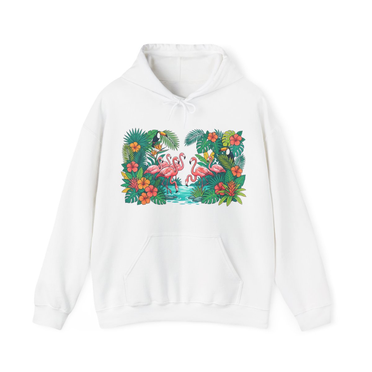 Tropical Flamingo Summer Vibes - Hoodie